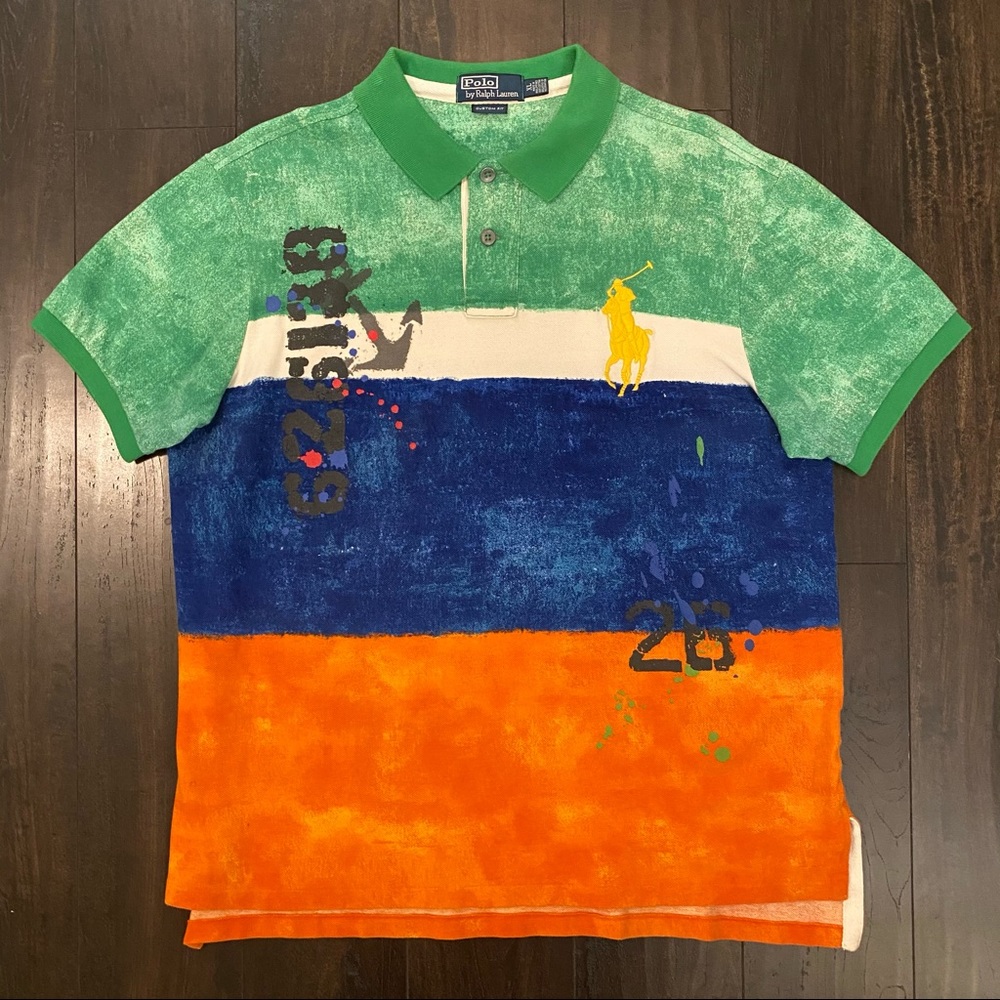 RARE Painted Polo Ralph Lauren Shirt